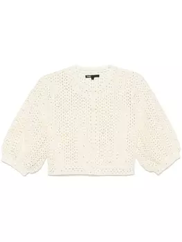 Кардиган Maje, украшенный стразами, желтый