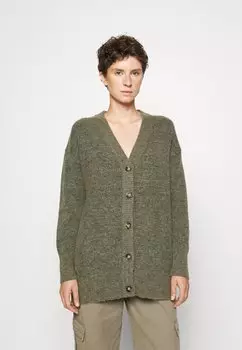 Кардиган MALINE LS LONG NOOS Selected Femme, темно-зеленый
