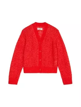 Кардиган Marc O'Polo DENIM Struktur-Cardigan regular, цвет Vermillion Red