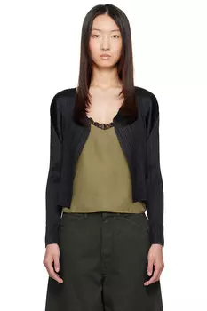 Кардиган March basics Pleats Please Issey Miyake, черный