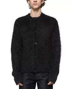 Кардиган Marni Fuzzy Wuzzy стандартного кроя из мохера, черный