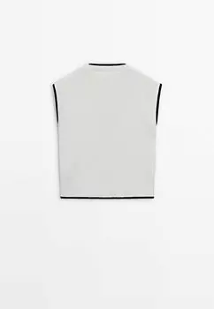 Кардиган Massimo Dutti, белый