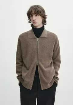 Кардиган Massimo Dutti, коричневый