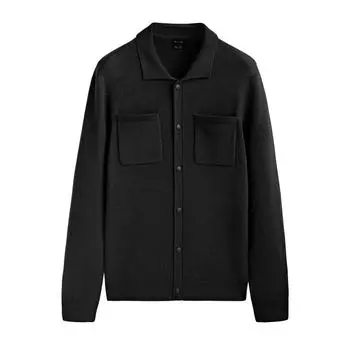 Кардиган Massimo Dutti Party Knit Buttons And Pockets, черный