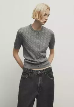 Кардиган Massimo Dutti, серый