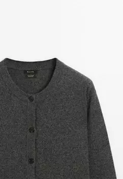 Кардиган Massimo Dutti, светло-серый