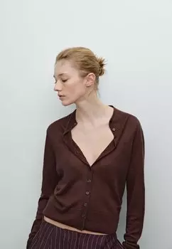 Кардиган Massimo Dutti, винно-красный