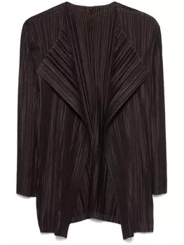 Кардиган Mellow Pleats Pleats Please Issey Miyake, коричневый