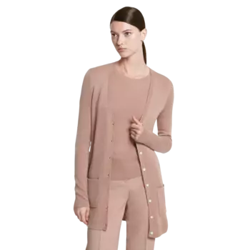 Кардиган Michael Kors Bette Cashmere, коричневый
