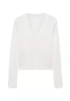 Кардиган MILI Mango Kids, кремовый