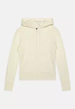 Кардиган MINI-CABLE COTTON FULL-ZIP HOODIE Ralph Lauren, прозрачный