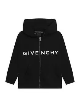 Кардиган Mini Me с капюшоном для маленьких мальчиков и мальчиков Givenchy, черный