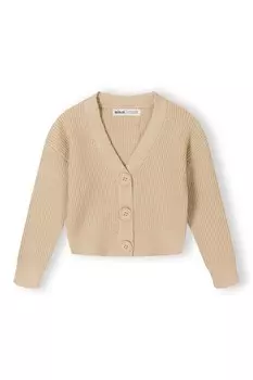 Кардиган MINOTI Knit Cardigan, темно-бежевый