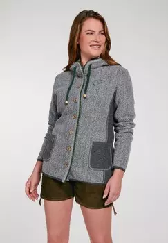 Кардиган MIT HERZSTICKEREI Spieth & Wensky, серый