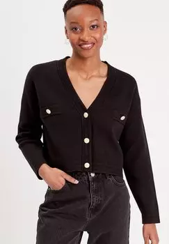 Кардиган Mit Langen rmeln Und V-Ausschnitt Cache Cache, цвет noir