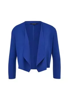 Кардиган MIT POINTELLE-DETAILS AM RCKEN comma, темно-синий