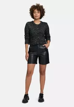 Кардиган MIT RUNDHALSAUSSCHNITT Cartoon, черный