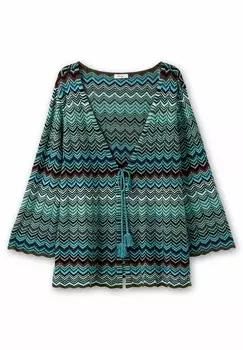 Кардиган MIT TROMPETENARMELN Sheego, оливковый