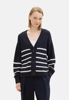 Кардиган MIT V-AUSSCHNITT TOM TAILOR DENIM, темно-синий
