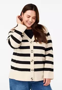 Кардиган MIT V-AUSSCHNITT Zizzi, песочный