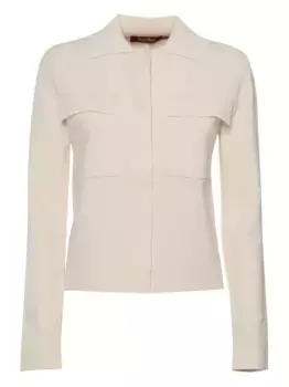 Кардиган Mito с карманами MAX MARA, белый