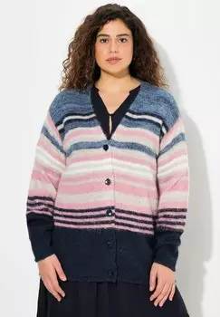 Кардиган MIXED STRIPE LONG SLEEVE Ulla Popken, темно-синий
