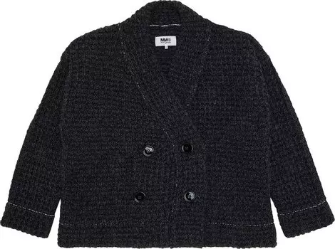 Кардиган MM6 Maison Margiela Knitted Cardigan 'Dark Grey Melange', серый