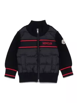 Кардиган Moncler Enfant с набивкой, синий