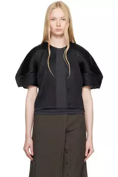 Кардиган Monthly Colors April Pleats Please Issey Miyake, черный