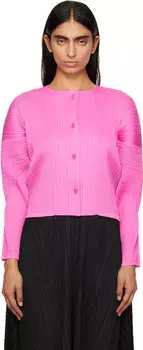 Кардиган Monthly Colors October PLEATS PLEASE ISSEY MIYAKE, розовый