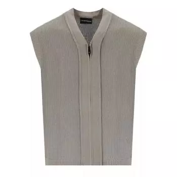 Кардиган moon rock sleeveless cardigan Emporio Armani, серый