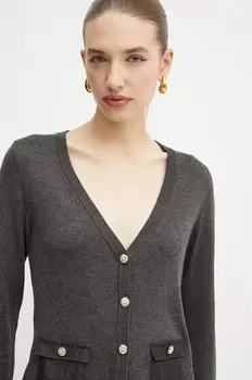 Кардиган Морган с добавлением шерсти MJE Morgan, серый