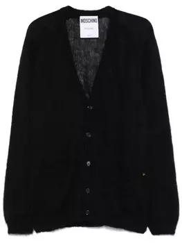 Кардиган Moschino с V-образным вырезом, черный