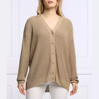 Кардиган + мягкая блузка свободного кроя Max Mara, бежевый