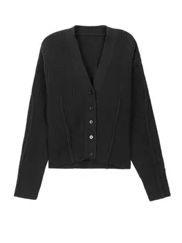 Кардиган Mslan шерстяной, черный