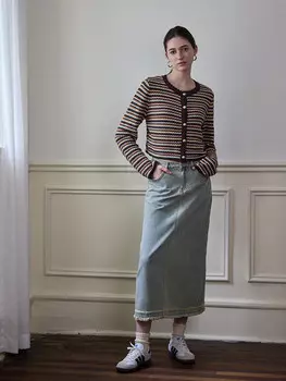 Кардиган Mslan шерстяной, коричневый