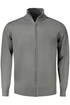 Кардиган мужской Coveri Moving на молнии с логотипом, серый