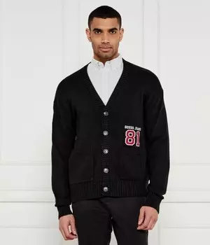 Кардиган мужской Guess Jeans на пуговицах с карманами, черный