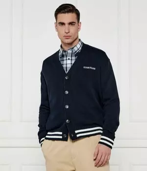 Кардиган мужской Guess Jeans свободного кроя на пуговицах, синий