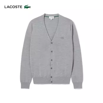 Кардиган мужской Lacoste шерстяной, серый