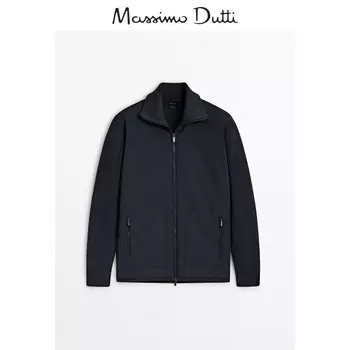 Кардиган мужской Massimo Dutti 2024, темно-синий