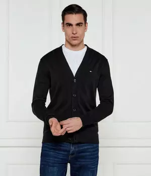 Кардиган мужской Tommy Hilfiger на пуговицах, черный