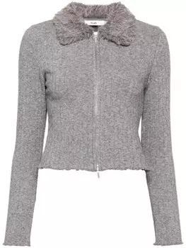 Кардиган на молнии B+ab, серый