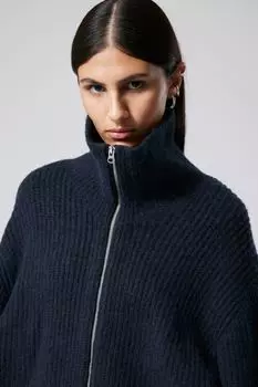 Кардиган на молнии bea H&M, синий