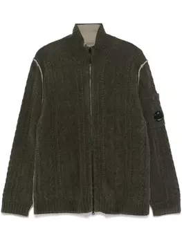 Кардиган на молнии C.P. Company, зеленый