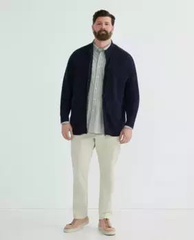 Кардиган на молнии для мужчин больших размеров Dustin, темно-синий