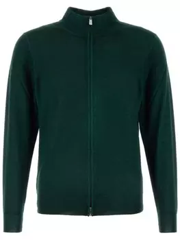 Кардиган на молнии Fedeli, зеленый