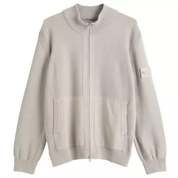 Кардиган на молнии Ghost Piece из хлопка и кашемира Stone Island, цвет dust