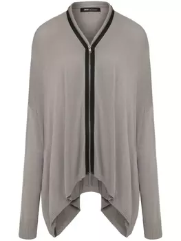 Кардиган на молнии с контрастной отделкой Uma | Raquel Davidowicz, серый