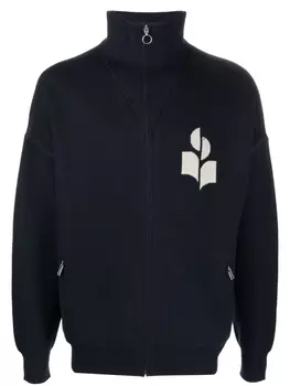 Кардиган на молнии с логотипом MARANT, синий